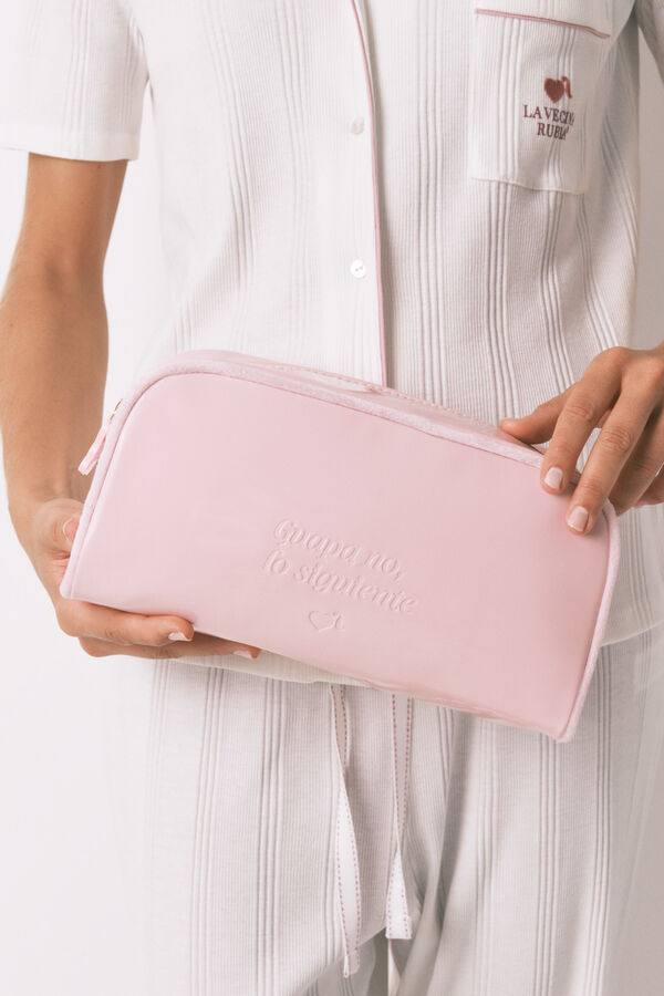 Women'secret Neceser grande charol rosa rosa