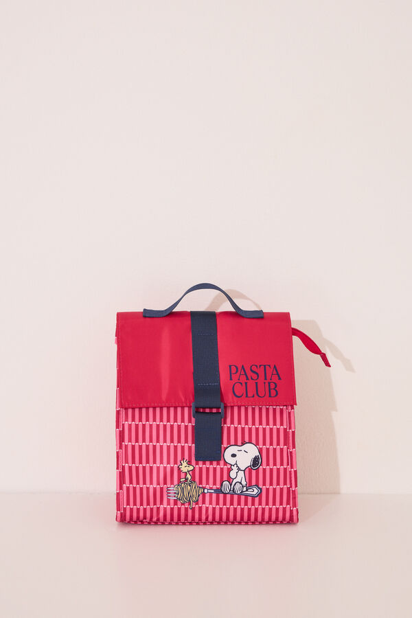 Womensecret Bolsa térmica de nailon para alimentos de Snoopy estampado