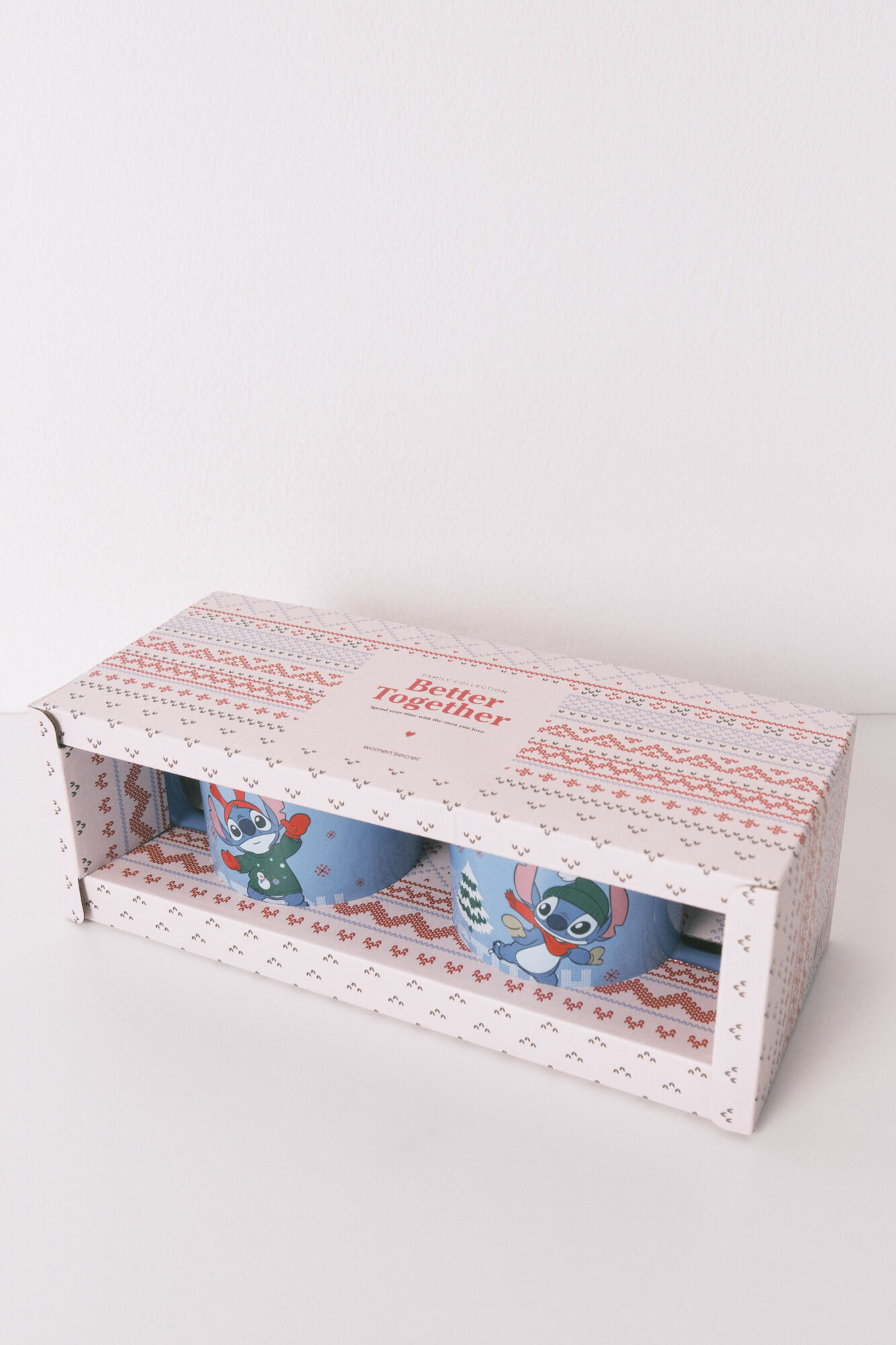 Women'secret Juego de 2 tazas de cer&aacute;mica de Stitch