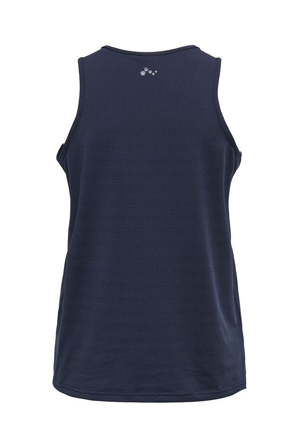 Only Play Playera transpirable de tirantes azul