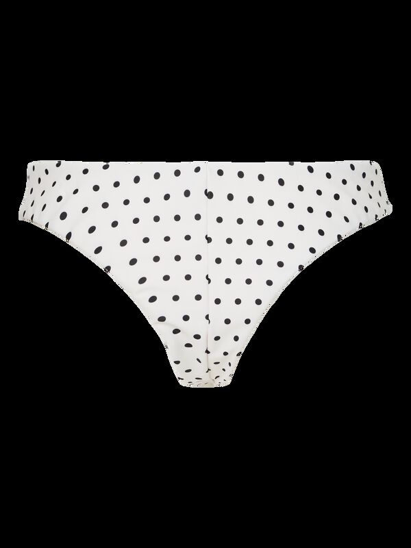 Pieces Panty de bikini brasile&ntilde;o estampado blanco