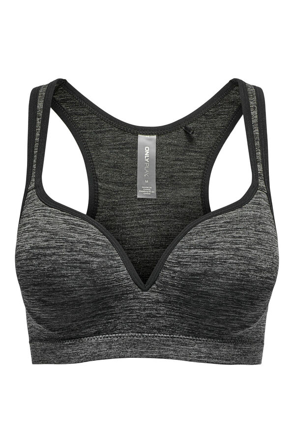 Only Play Brasier deportivo de intensidad de media negro