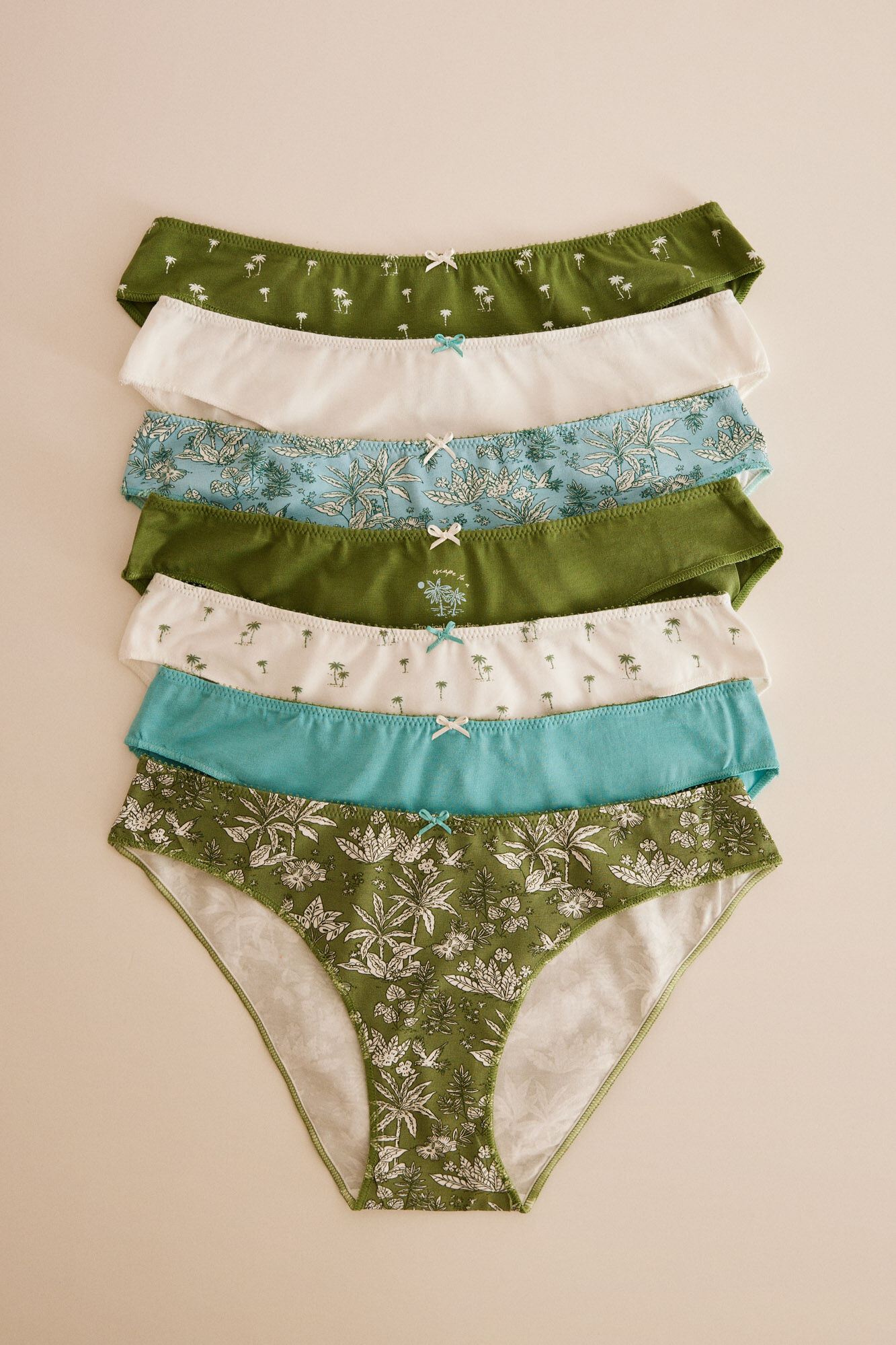 Pack 7 bragas clasicas estampadas Panties de mujer WomenSecret MX