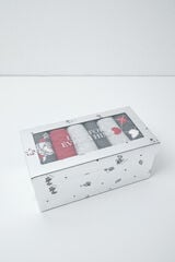 Women'secret Pack 6 calcetines largos rojos y grises estampado