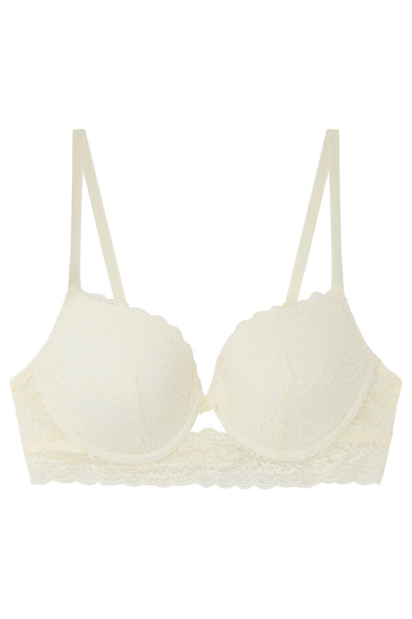 Womensecret BEAUTIFUL Brasier encaje beige marfil