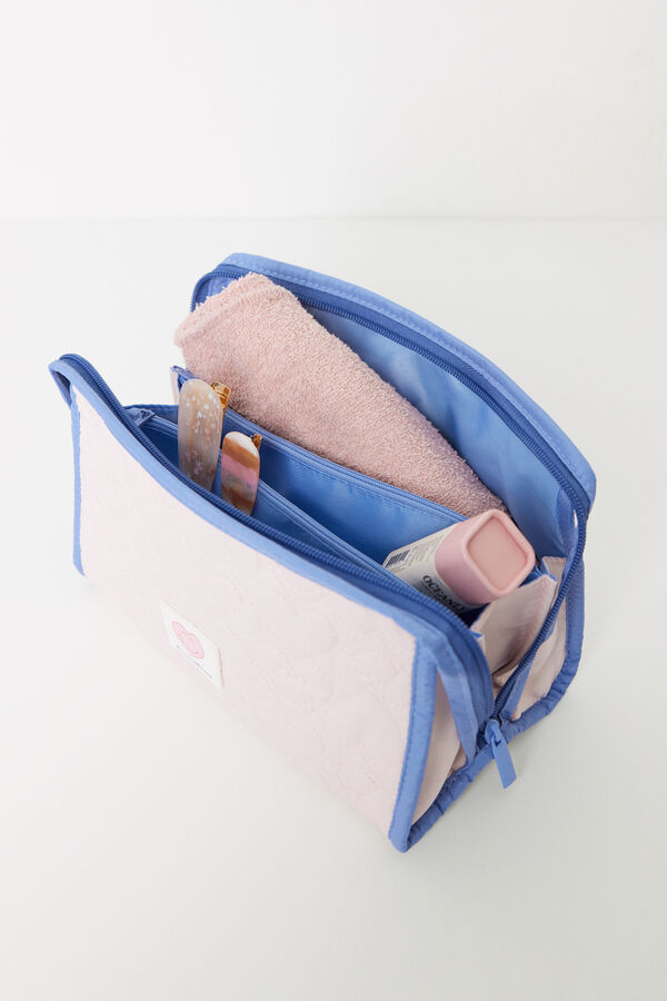 Womensecret Neceser mediano acolchado corazones Smiley azul