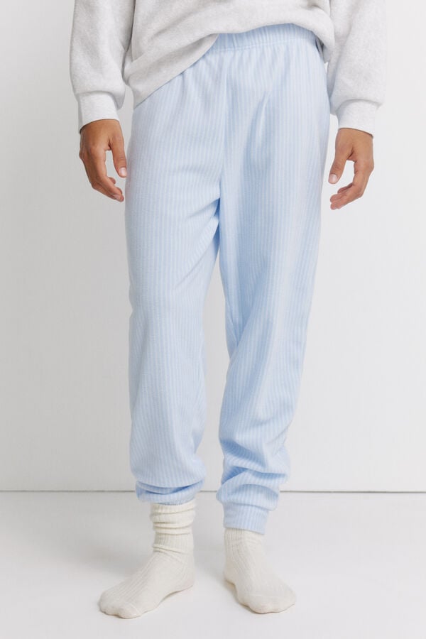 Women'secret Pijama de polar Snoopy gris