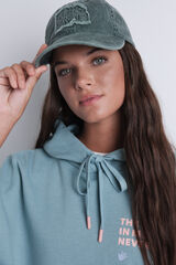 HI&BYE Gorra de algod&oacute;n con el logo de la botella bordado verde