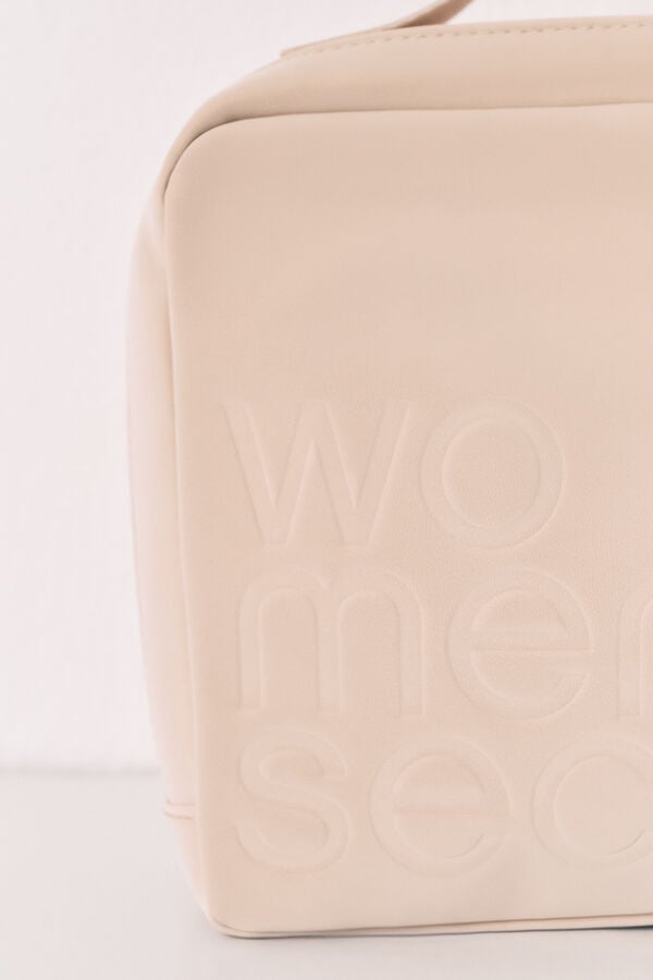 Women'secret Neceser grande malet&iacute;n beige caf&eacute;