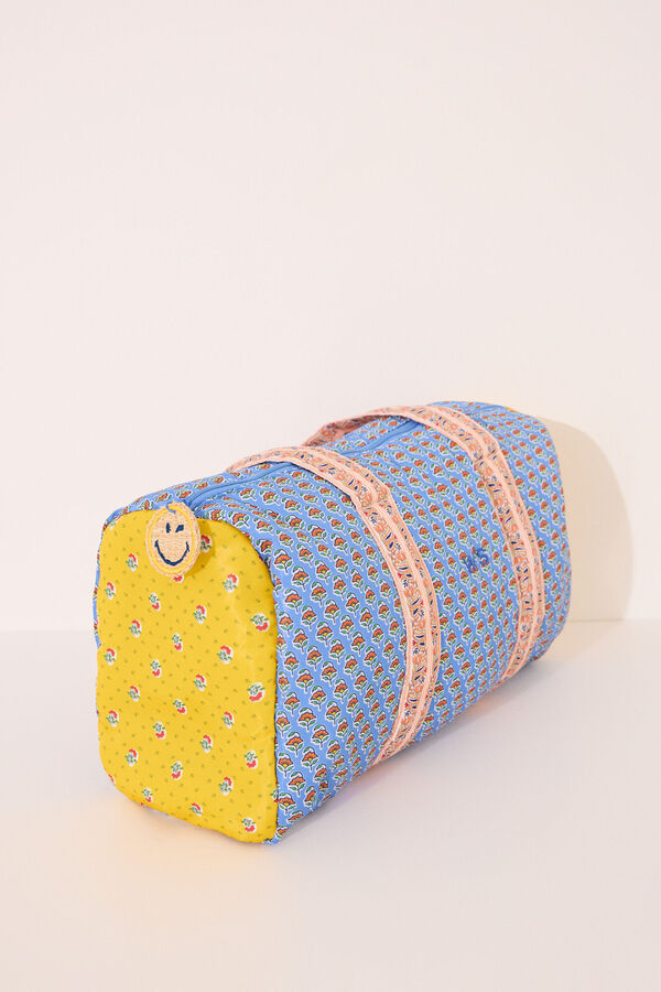Womensecret Bolsa grande Smiley acolchado multicolor , bolsa estampado