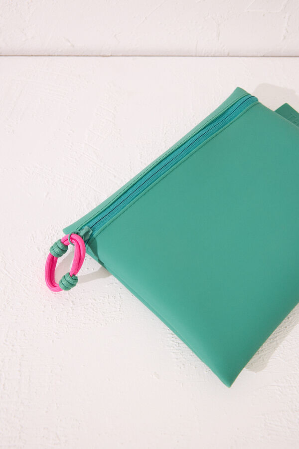 Womensecret Bolsa impermeable verde traje de baño bikini verde