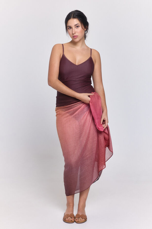 Pieces Traje de ba&ntilde;o ajustable rojo