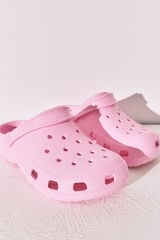 Women'secret Pantunflas zueco de goma rosa rosa