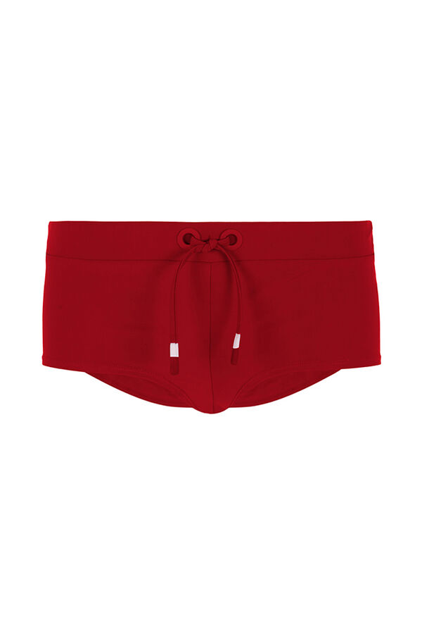 Womensecret Panty de bikini boxer roja rojo