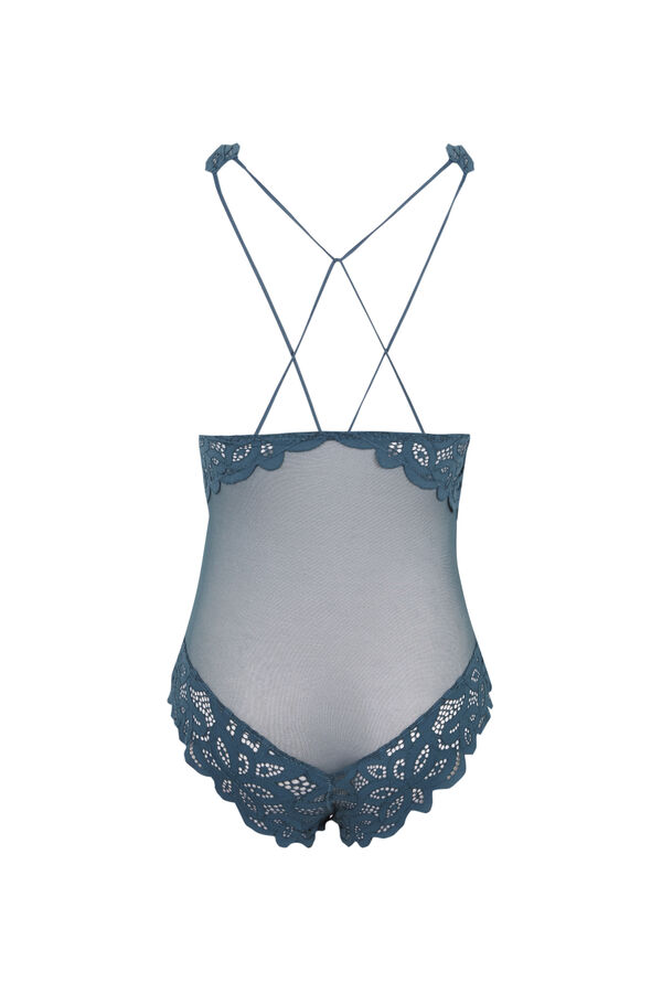 Womensecret Body encaje halter verde verde