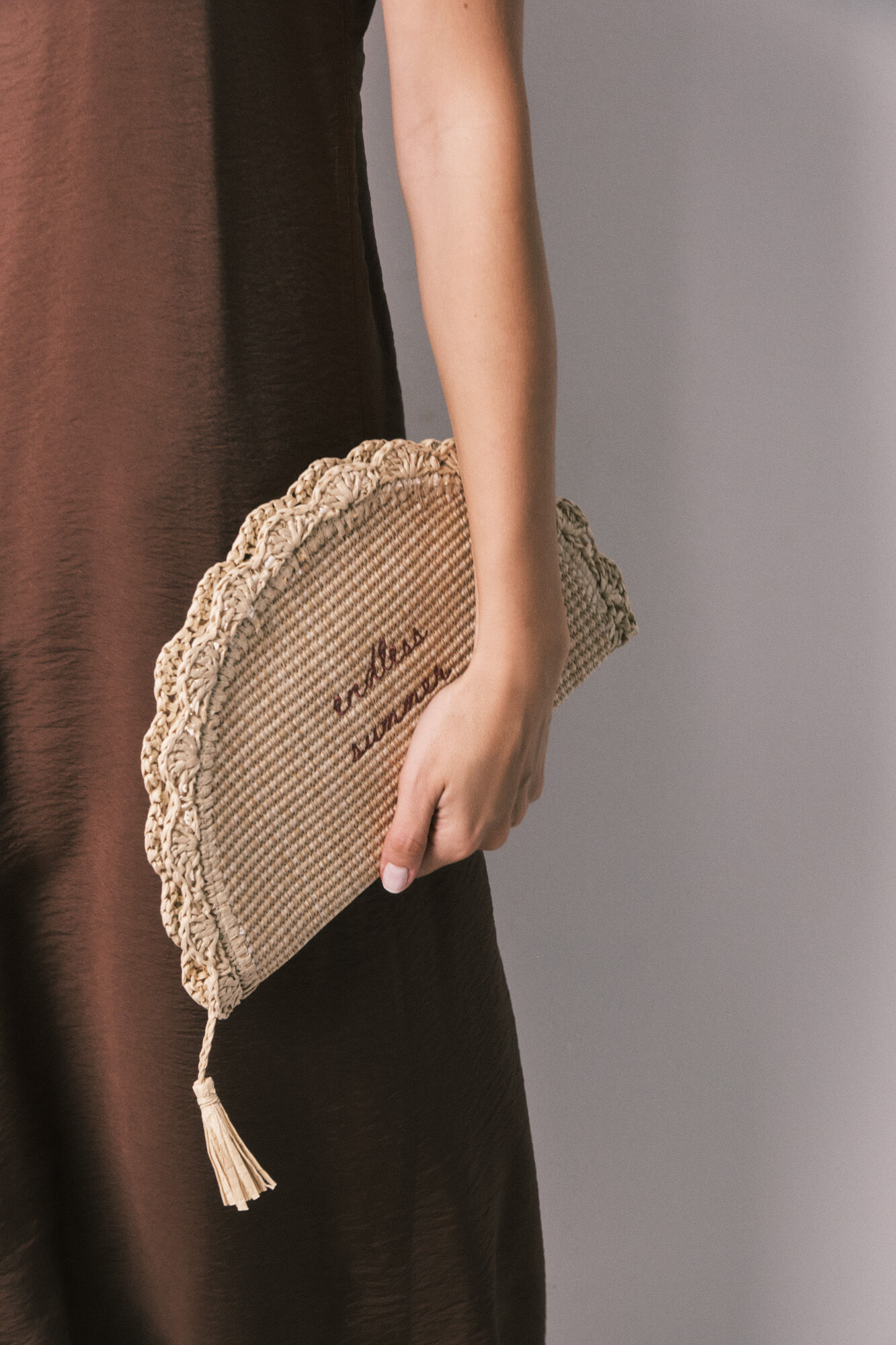 Women'secret Neceser de rafia bolsa de mano