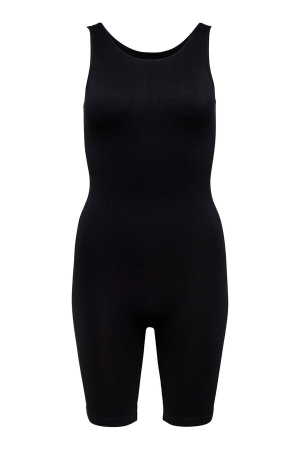 Only Play Jumpsuit de motera con tirantes negro