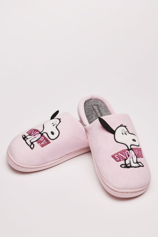 Womensecret Pantuflas Snoopy rosa rosa