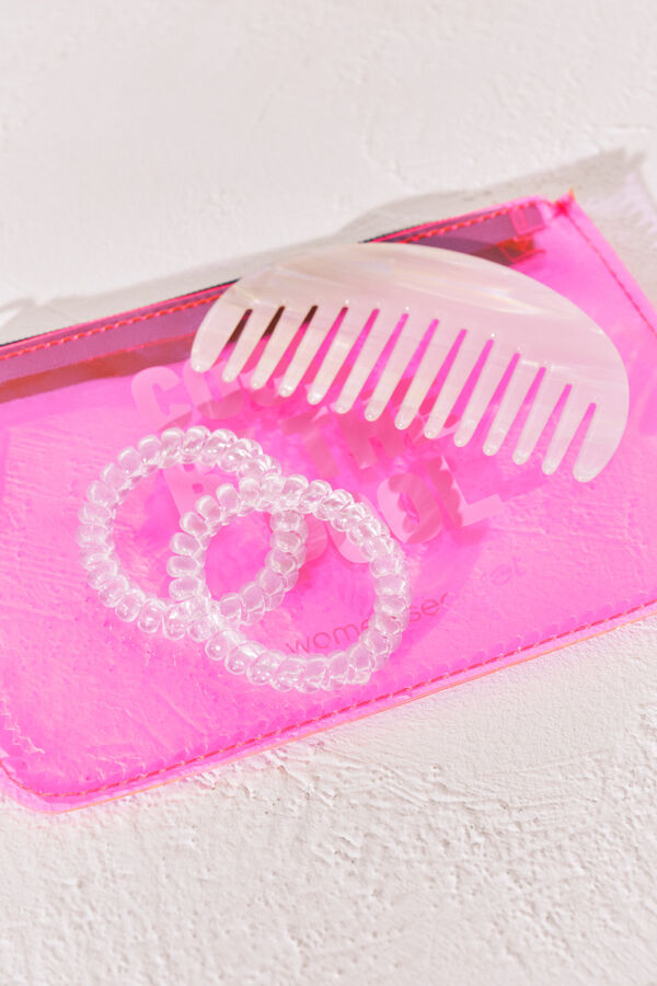 Women'secret Bolsa con cierre rosa rosa