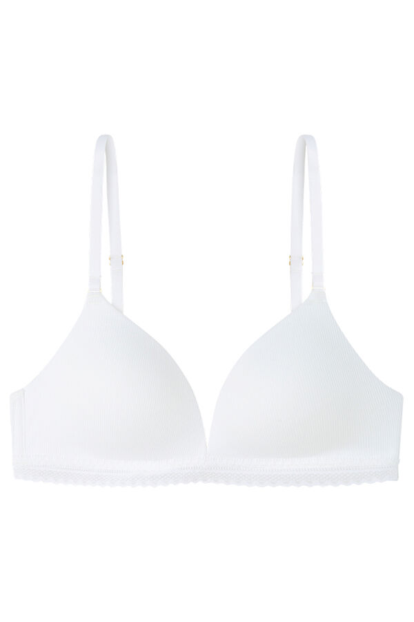 Womensecret Brasier triangular CHARMING relleno algodón marfil marfil