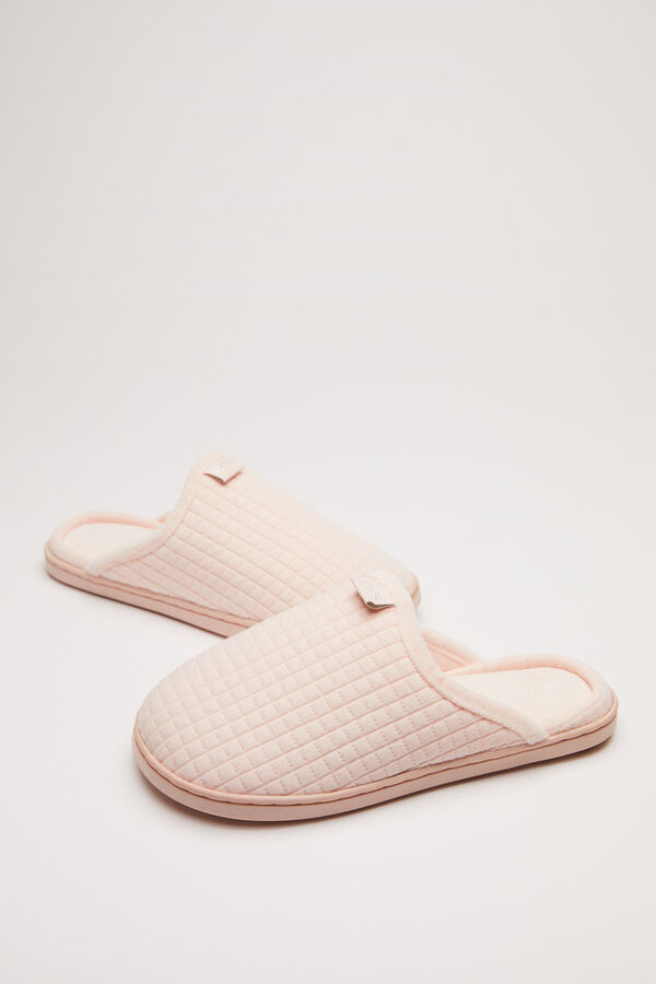 Womensecret Zapatillas casa brillos rosa rosa