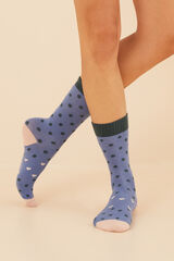 Womensecret Pack 3 calcetines medios algodón corazones multicolor estampado