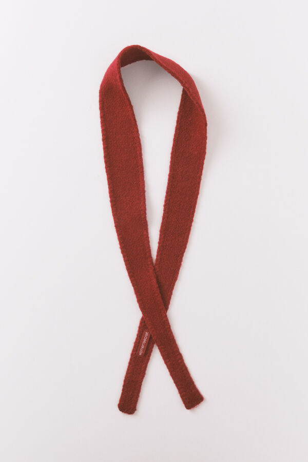 Women'secret Bufanda pa&ntilde;uelo de tricot roja rojo