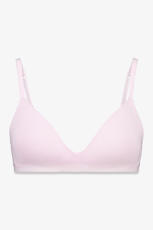 HI&BYE Brasier triangular con relleno fijo rosa rosa