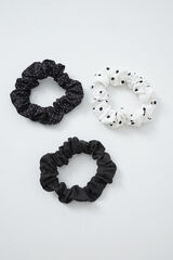 Women'secret Pack 3 coleteros de puntos blanco y negro negro
