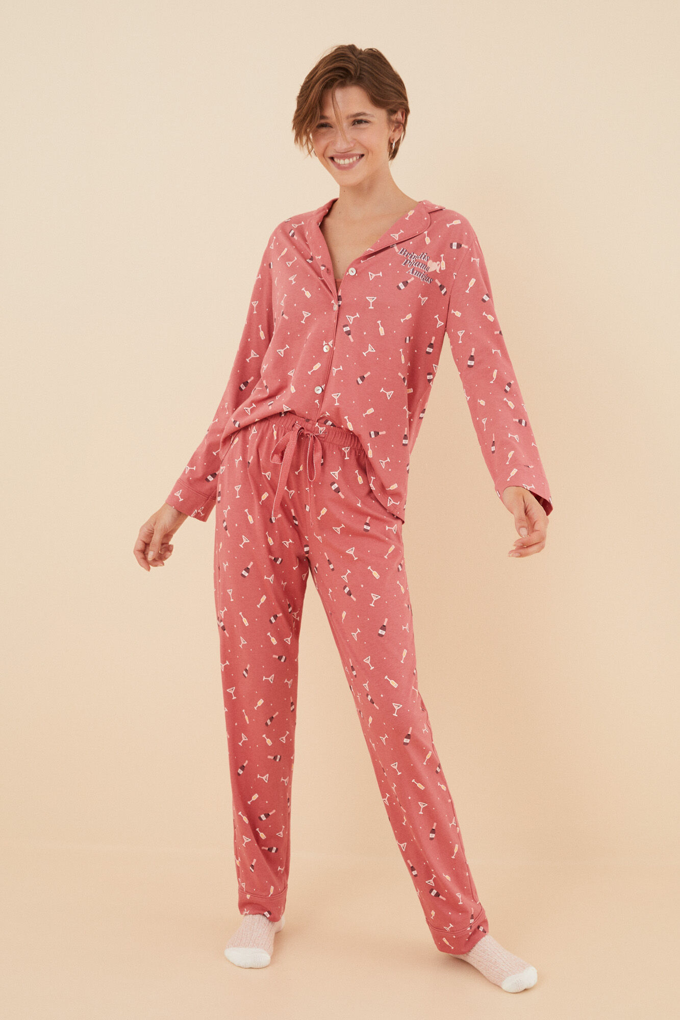 Pijama camisera 100 algod n La Vecina Rubia Pijamas de mujer