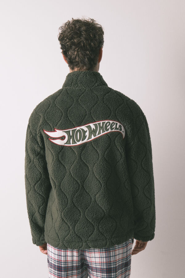 Women'secret Bata short de borrego verde de Hotwheels para hombre kaki