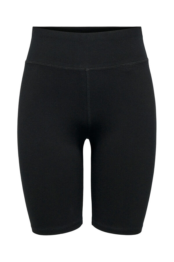 Only Play Pantal&oacute;n legging de algod&oacute;n motera negro