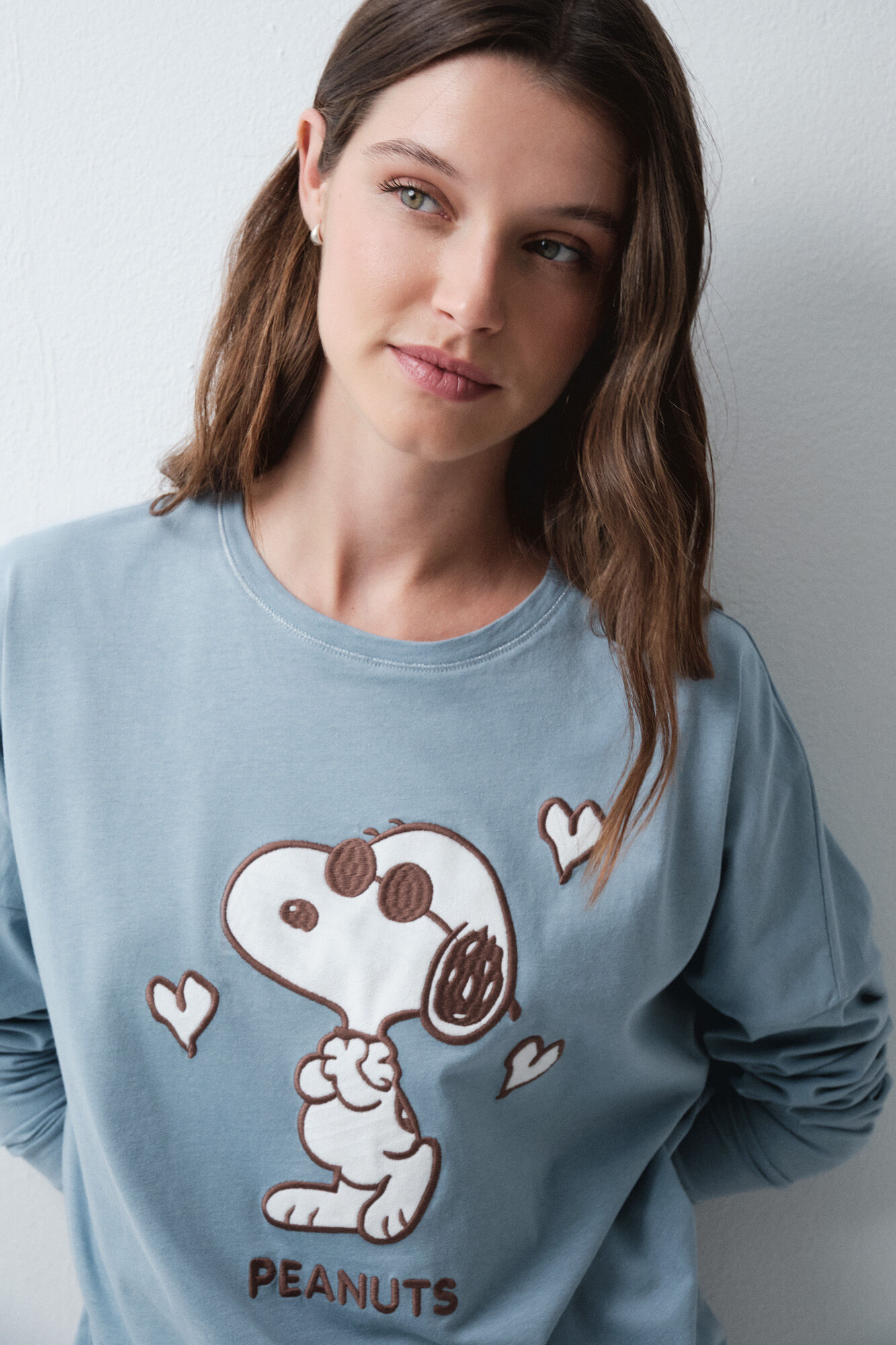 Women'secret Pijama larga Snoopy 3D