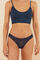 Womensecret Panty encaje azul marino azul