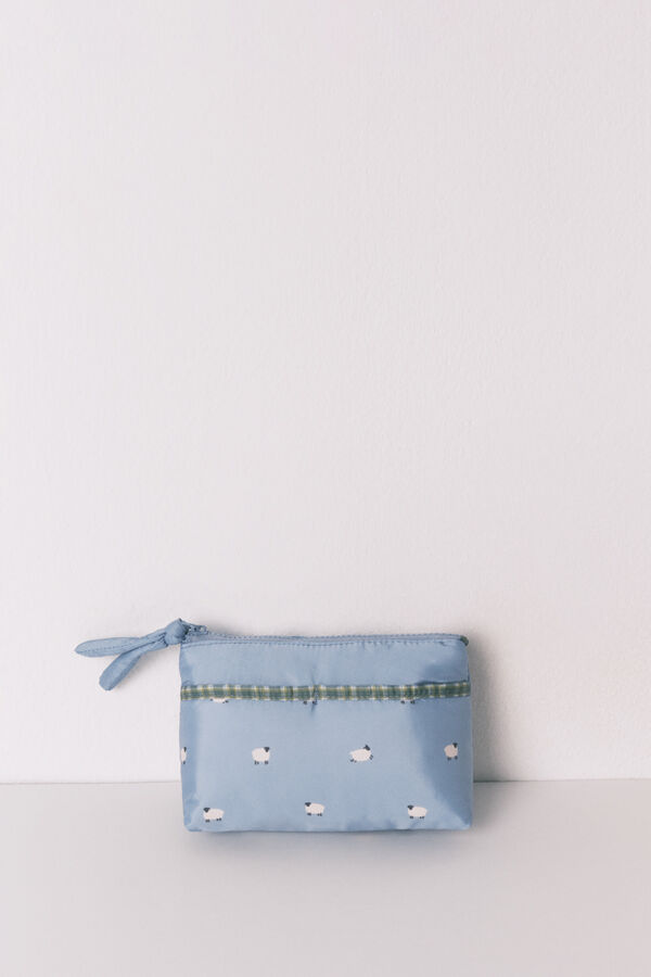 Women'secret Neceser pequeño cremallera ovejas azul