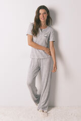Women'secret Pijama larga de manga corta con estampado animal de Miffy estampado