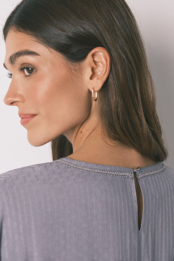 Women'secret Vestido caftán viscosa gris gris