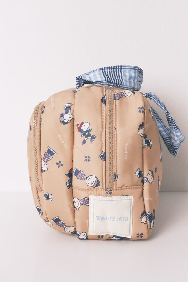 Women'secret Neceser grande de Snoopy con neceser  café