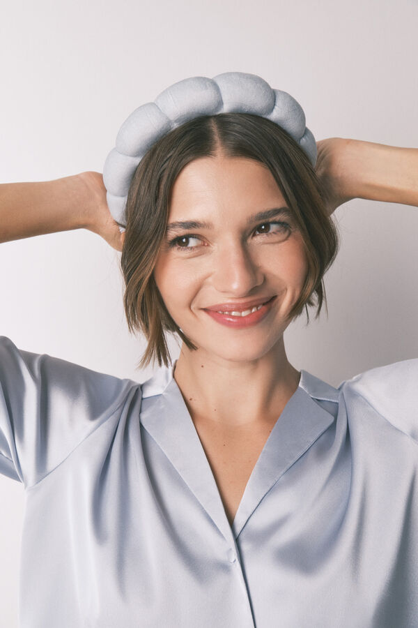 Women'secret Diadema de acolchado azul azul