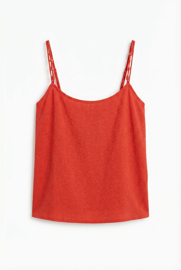 Women'secret Playera de tirantes finos coral coral