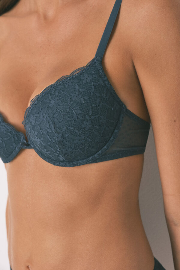 Women'secret BEAUTIFUL brasier de encaje verde verde