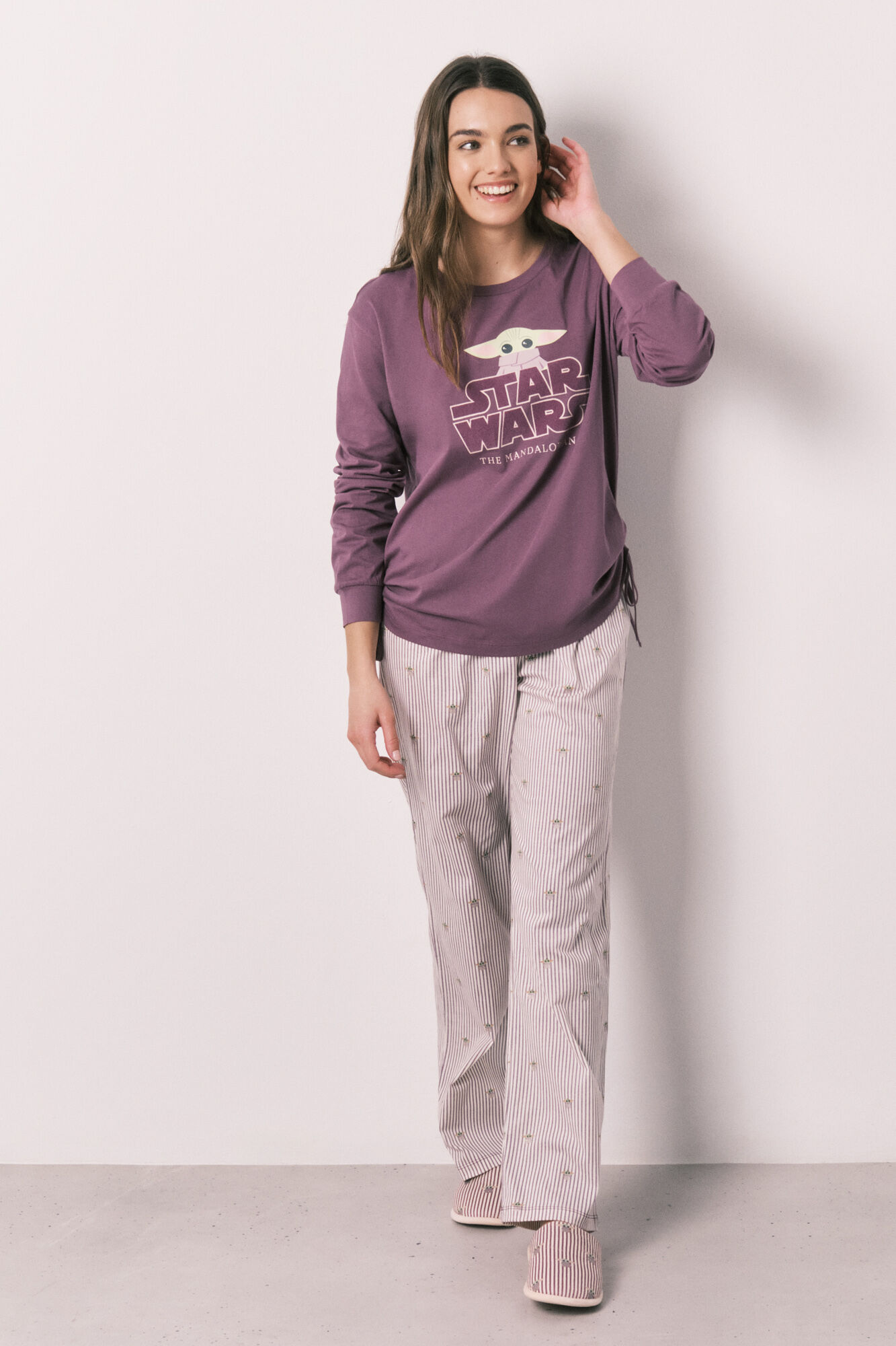 Women'secret Pijama larga de algod&oacute;n Grogu