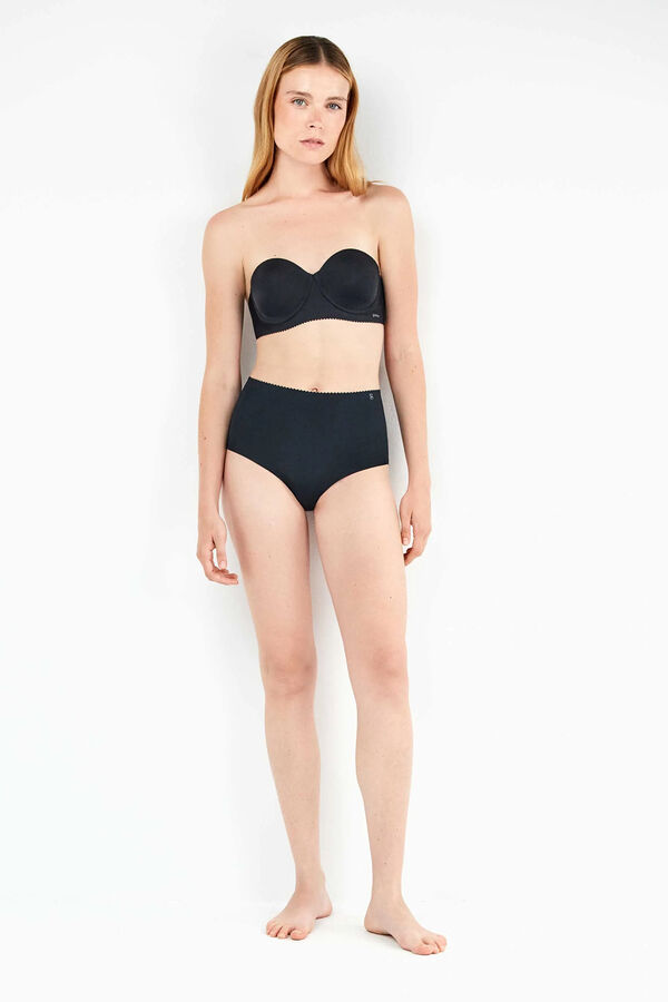 Gisela Panty alta invisible microfibra negro