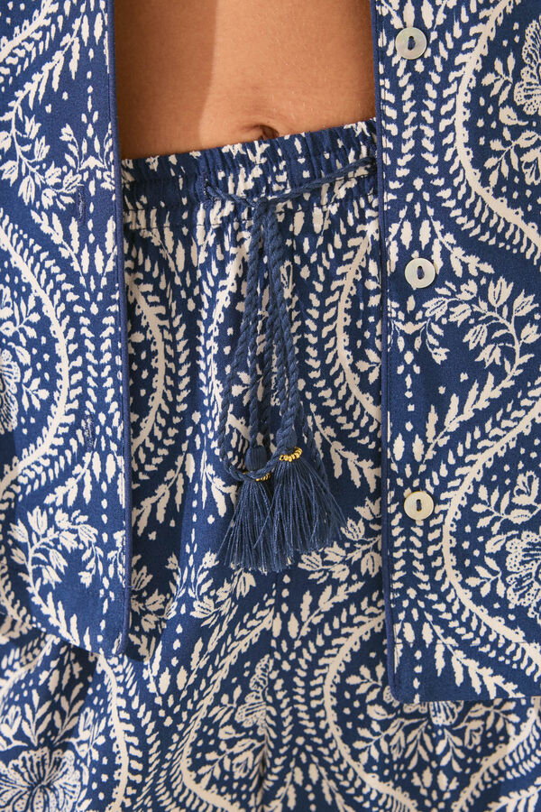 Womensecret Pijama camisera con estampado integral Capri estampado