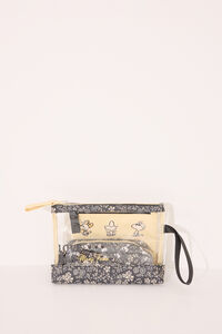 Womensecret Pack de 3 neceseres de Snoopy estampado