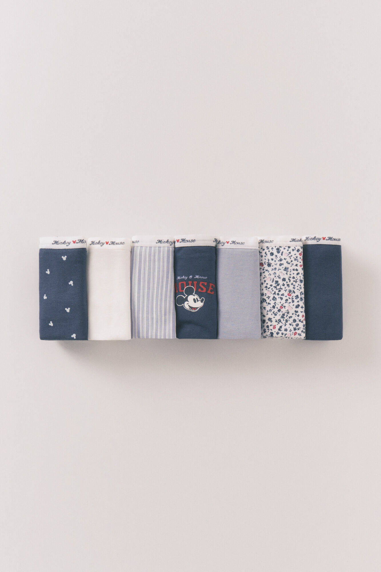 Women'secret Pack de 7 panties anchas de Mickey multicolor