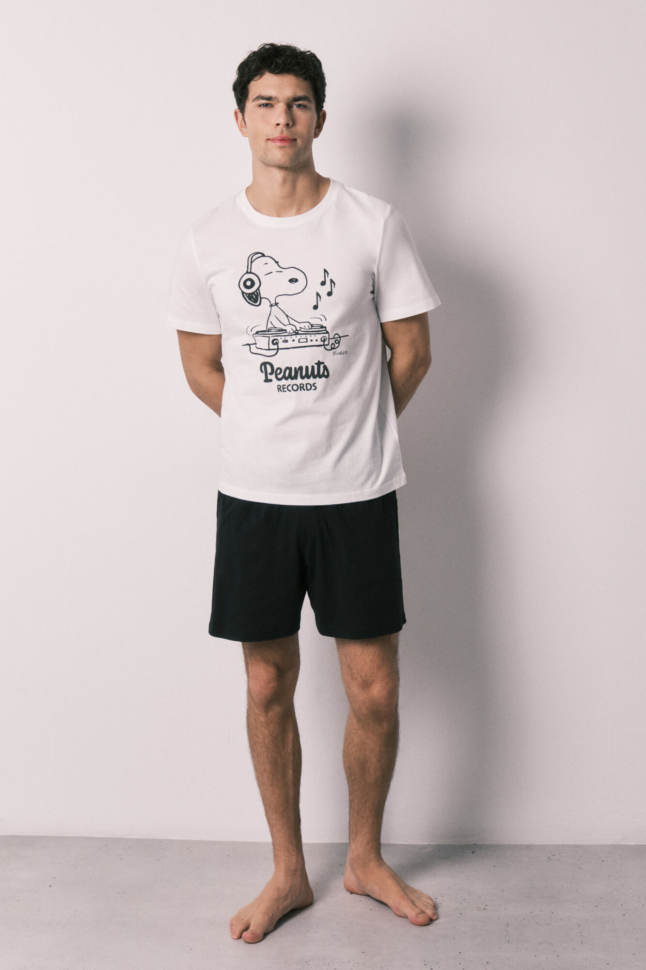 Women'secret Pijama corta de hombre de algod&oacute;n Snoopy
