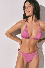 Women'secret Top bikini triangular brillante rosa rosa