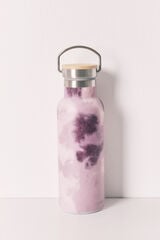 Women'secret Botella estampada de acero inoxidable rosa estampado