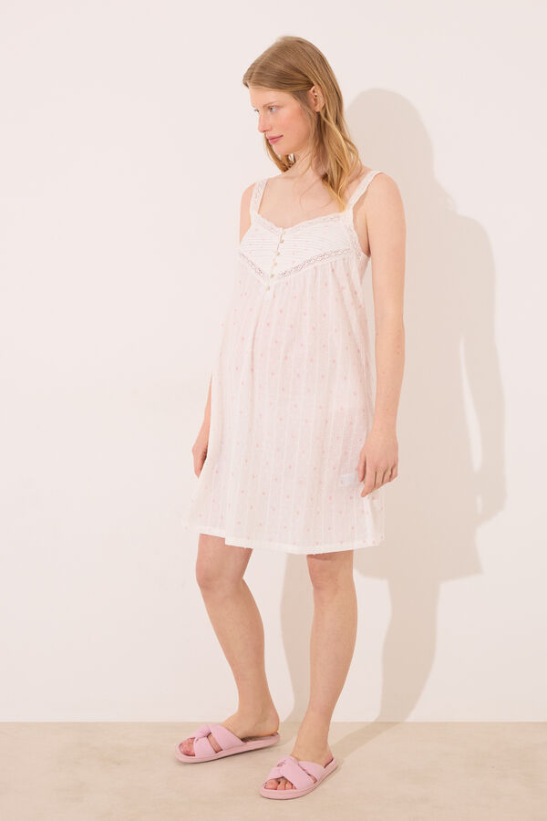 Womensecret Camisón flores "premamá"  rosa